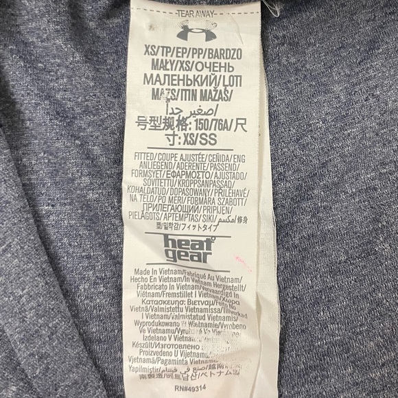 Under Armour Heat Gear Fitted Shirt Size XS Pull Over 1/2 Zip Detroit Tigers - Picture 4 of 7